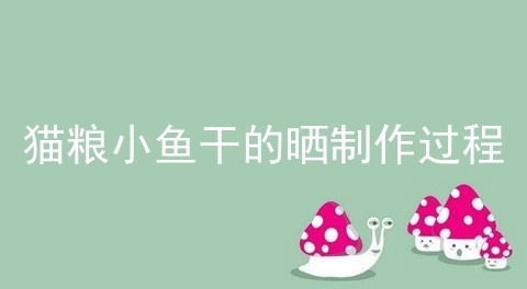 猫粮小鱼干的晒制作过程