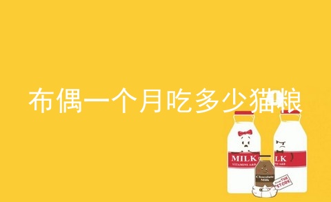 布偶一个月吃多少猫粮