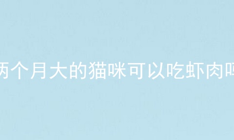 两个月大的猫咪可以吃虾肉吗