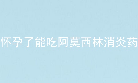 猫怀孕了能吃阿莫西林消炎药吗