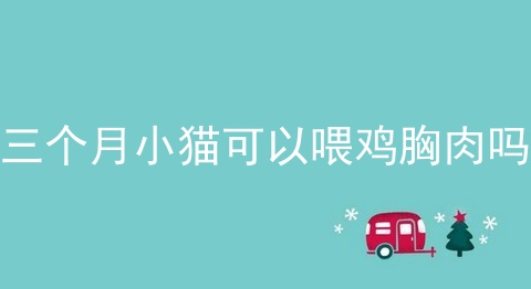 三个月小猫可以喂鸡胸肉吗