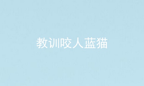 教训咬人蓝猫