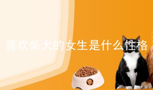 喜欢柴犬的女生是什么性格