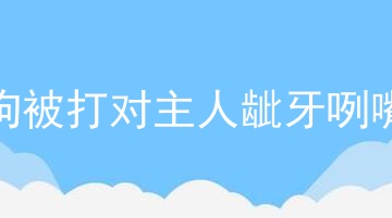 狗被打对主人龇牙咧嘴