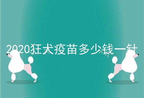 2020狂犬疫苗多少钱一针