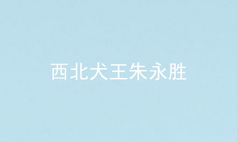 西北犬王朱永胜