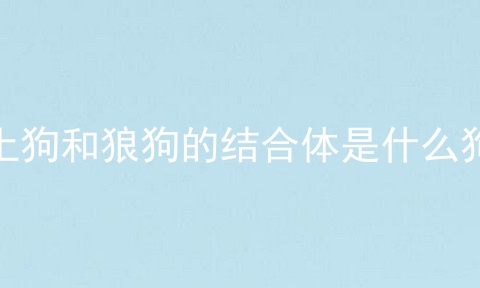 土狗和狼狗的结合体是什么狗