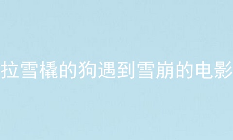拉雪橇的狗遇到雪崩的电影