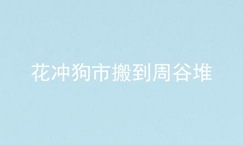 花冲狗市搬到周谷堆