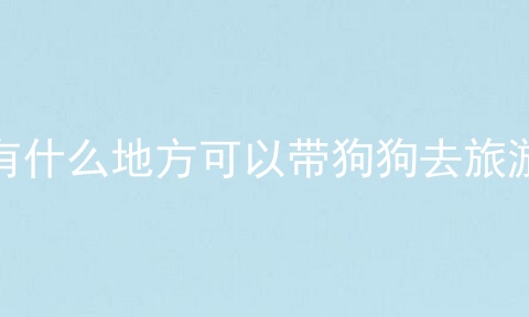 有什么地方可以带狗狗去旅游