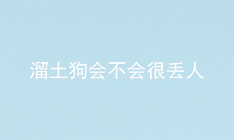 溜土狗会不会很丢人