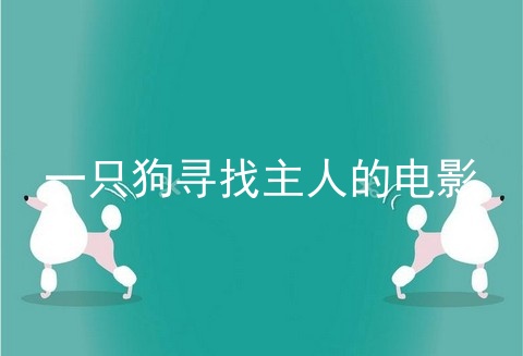 一只狗寻找主人的电影