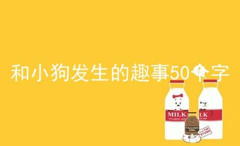 和小狗发生的趣事50个字