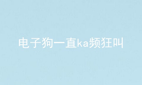 电子狗一直ka频狂叫