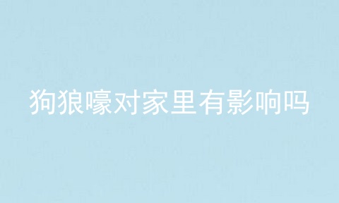 狗狼嚎对家里有影响吗