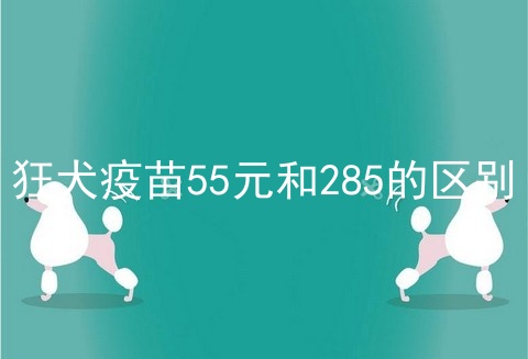 狂犬疫苗55元和285的区别