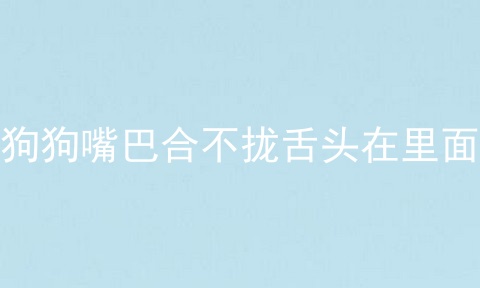狗狗嘴巴合不拢舌头在里面