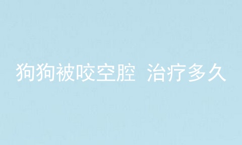 狗狗被咬空腔 治疗多久