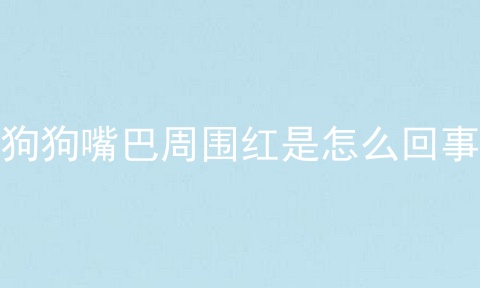 狗狗嘴巴周围红是怎么回事