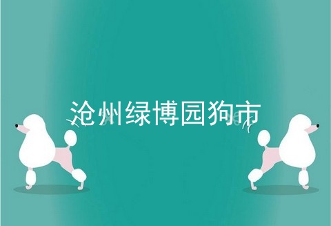 沧州绿博园狗市